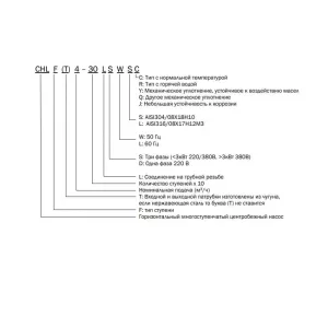 CNP CHL20-30LSWSR - многоступенчатый насос (ЦНП) CNP CHL20-30LSWSR - многоступенчатый насос (ЦНП)
